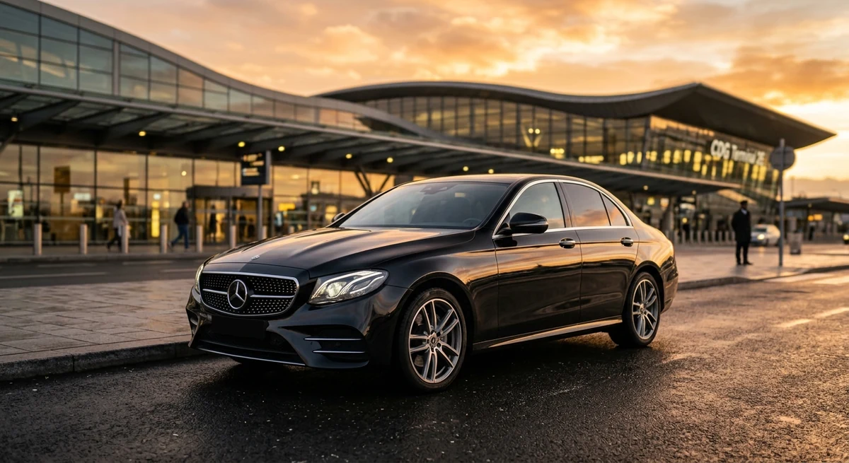 Mercedes Classe E – Premium black sedan for VTC transfer