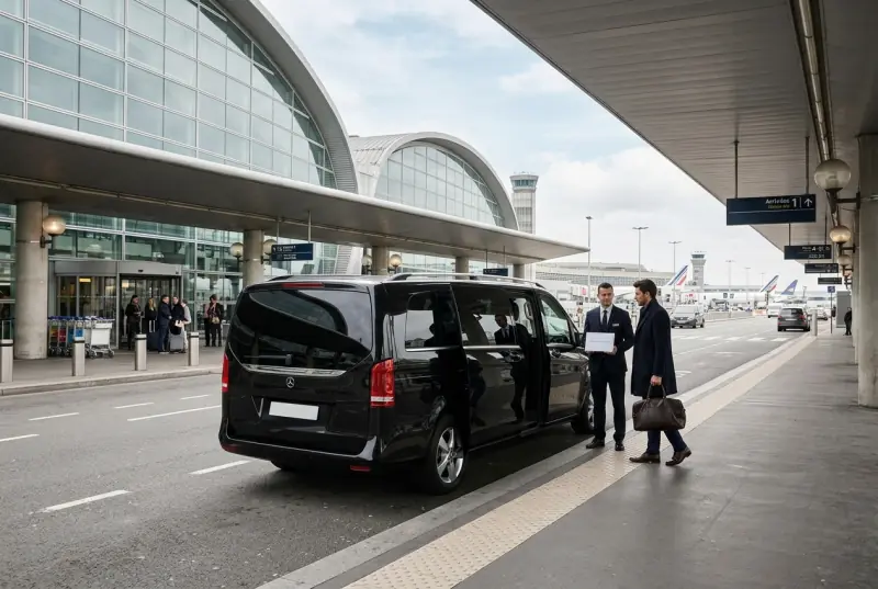 Private chauffeur transfer at Charles de Gaulle Airport