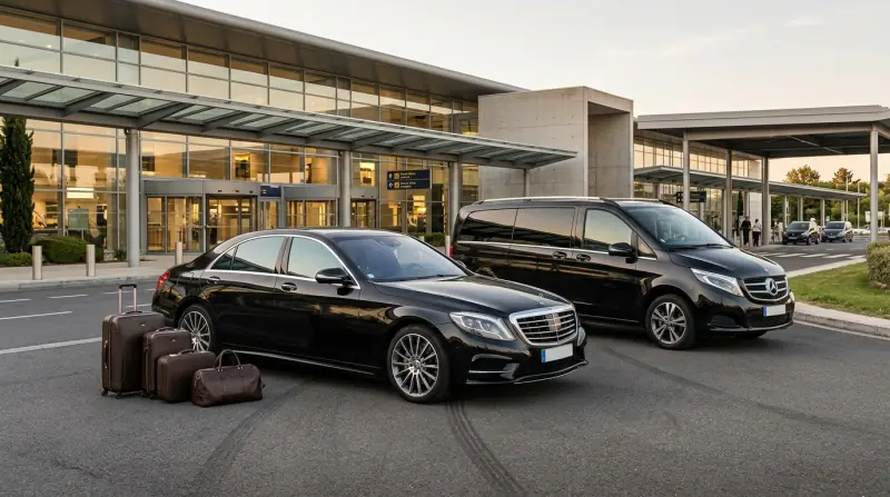 Premium chauffeur vehicle available for airport transfers