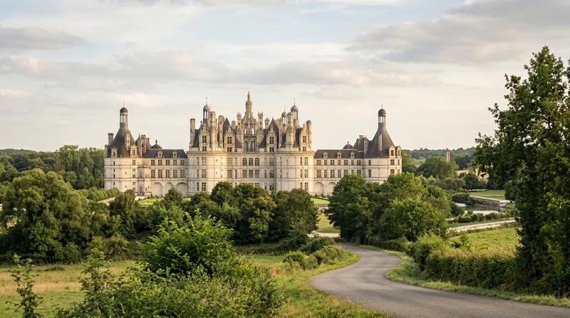 Château de Chambord in the Loire Valley countryside