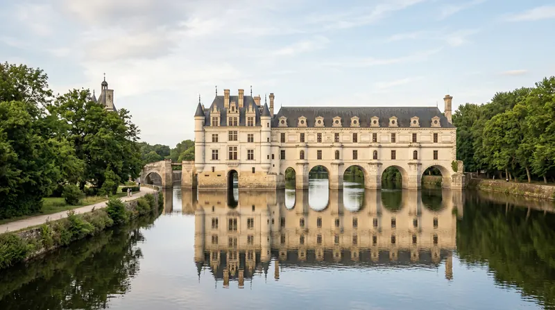 Château de Chenonceau reflected in the River Cher