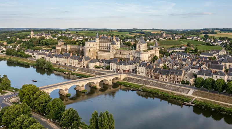 Historic château and riverside town in the Loire Valley