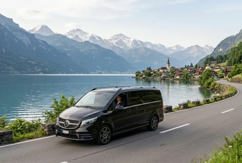 Private long-distance transfer from Paris to Switzerland