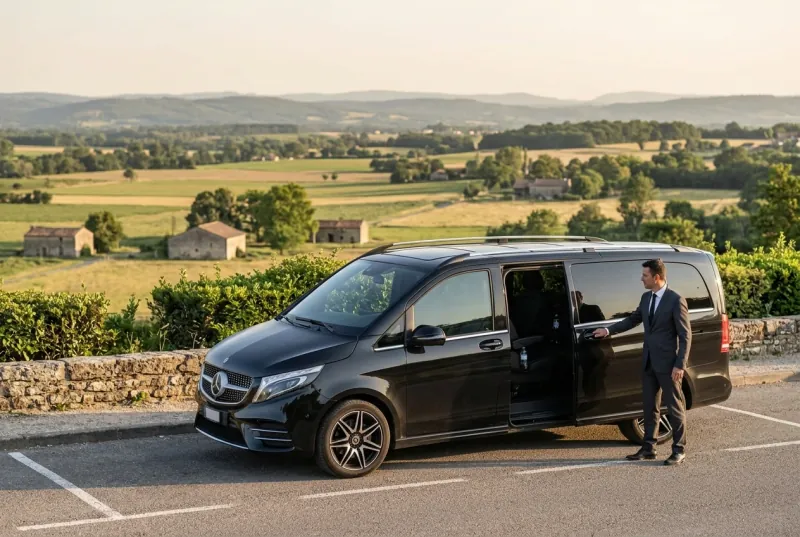Flexible long-distance private transfer itinerary from Paris