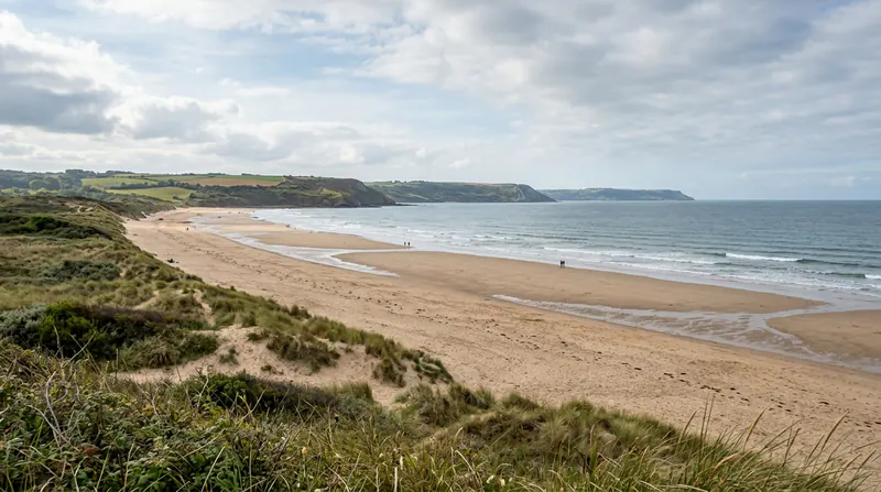 Omaha Beach on the Normandy coast