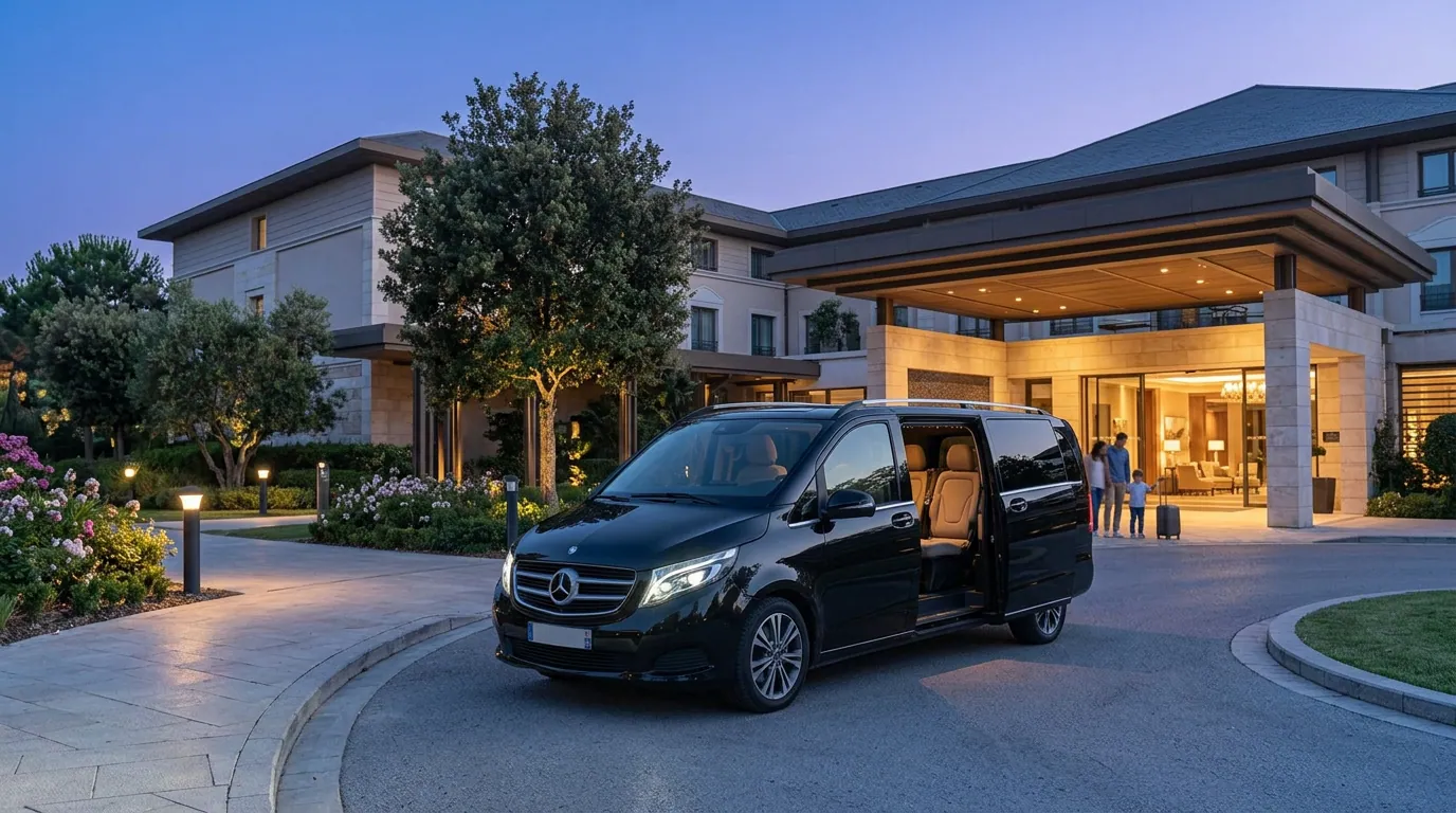 Private chauffeur drop-off at a Disneyland Paris area hotel after an Orly transfer