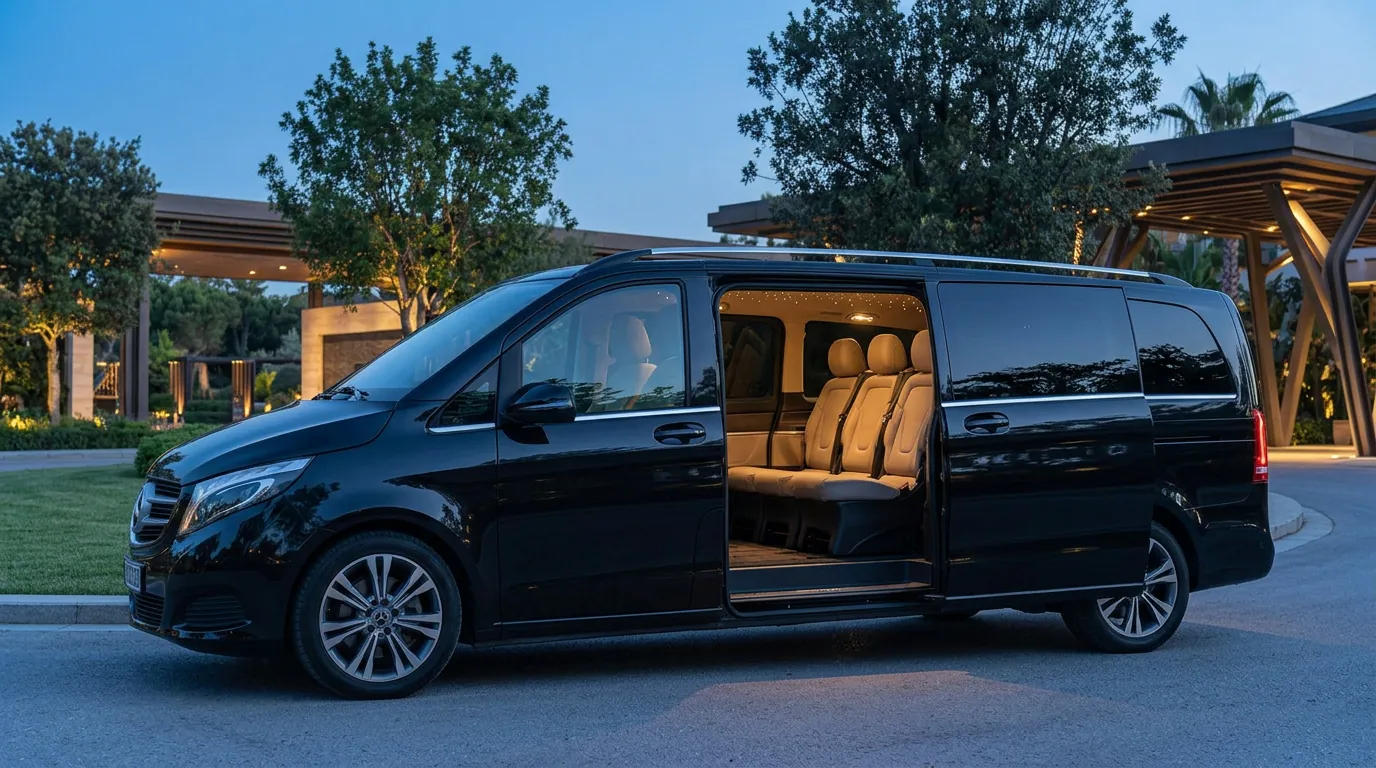 Premium private van prepared for an Orly Airport to Disneyland Paris transfer